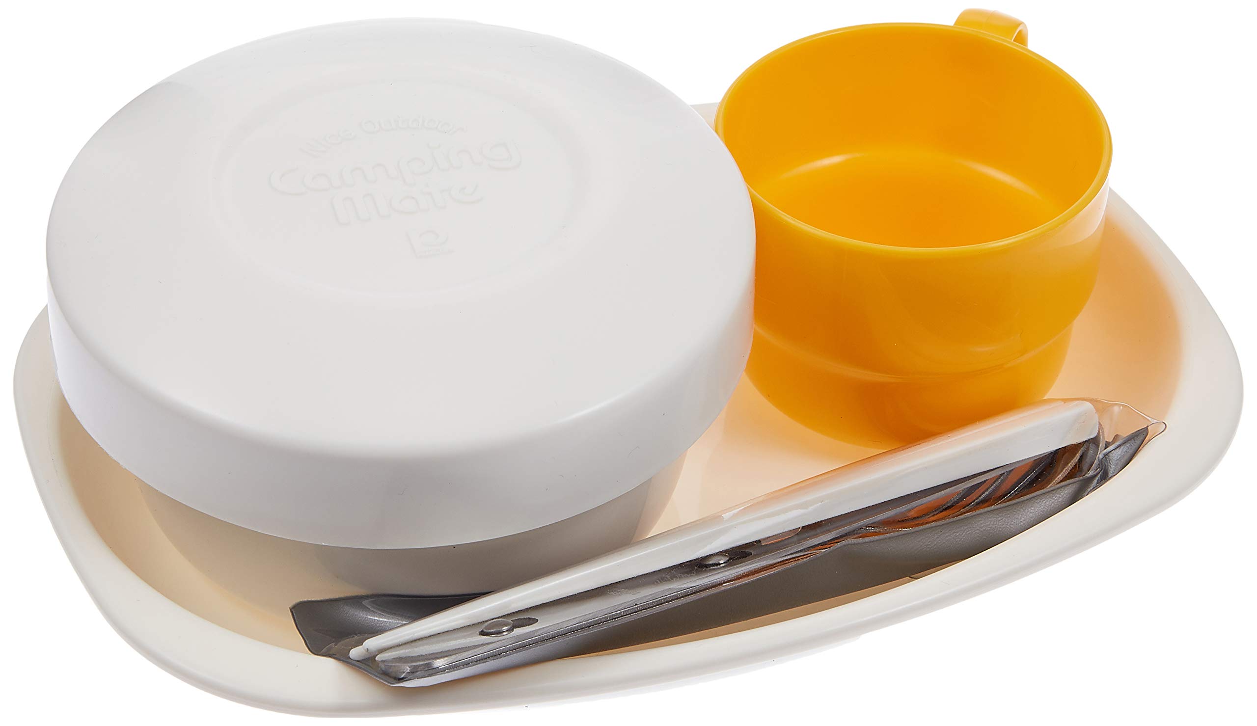 Captain Stagg (CAPTAIN STAG) Tableware Set for Outdoor Gear one Person Leisure Mate Set Bag with M-7839