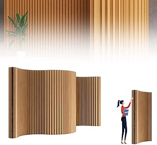 部屋の仕切り 壁/ペーパー屏風 間 アコーディオン紙の壁 長さ5メートル、幅36センチ、高さ2メートル 目隠し 軽量 多機能で造型を自在に変えることができますローパーテーション 頑丈 倒れにくい設置や持ち運びが簡単 ショーウィンドウ用のディスプレイ架としても最適です突っ張りパーテーション