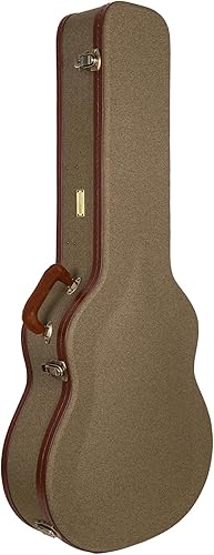 Miniatura 23 de Crossrock Estuche rígido de madera para guitarras eléctricas Les Paul con correas de hombro extraíbles-Tweed (CRW700LTW)