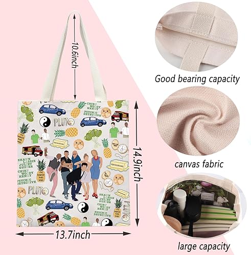 Miniatura 2 de ENSIANTH Psych Fan Gift Comedia TV Show Inspired Tote Bag Psychos Lover Gift I've Heard it Both Ways Gift Pineapple Gift