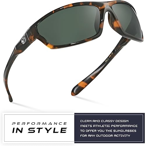 Miniatura 296 de Nitrogen - Gafas de sol deportivas polarizadas envolventes para hombre y mujer, UV400, para conducir, pescar, correr, andar en bicicleta, gafas