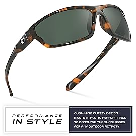 Nitrogen Polarized Wrap Around Sport Sunglasses for Men Women UV400 Driving Fishing Running Sun Glasses