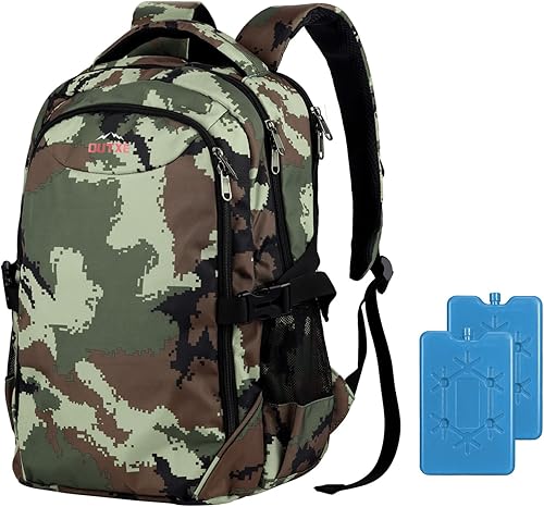 OUTXE Mochila enfriadora con aislamiento de 22 L para almuerzo, mochila para uso diario, mochila de trabajo, camuflaje