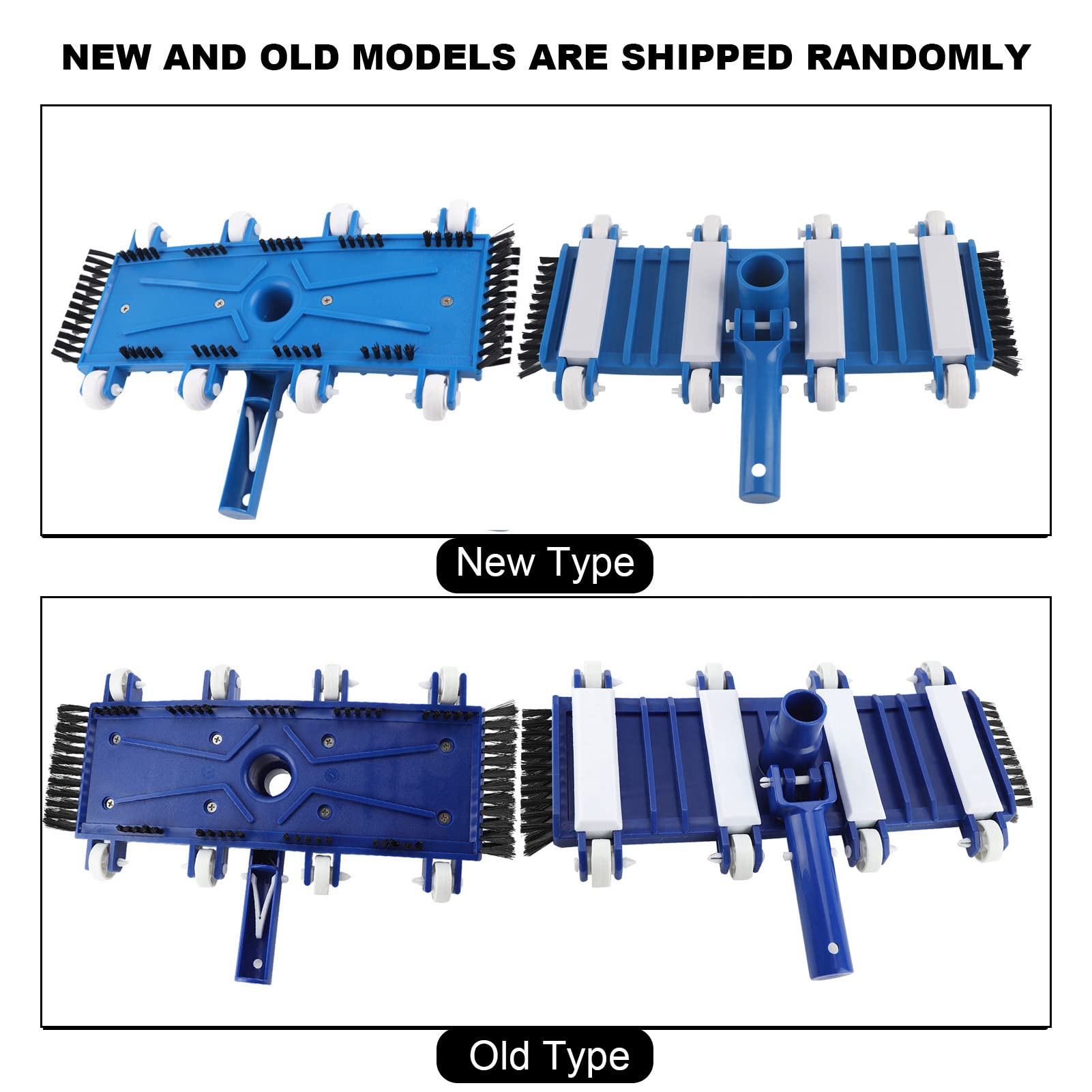 flexman Swimming Pool Vacuum Brush, 14.96X7.48X3.93in PC Heavy Duty Pool Vacuum Head, Heavyduty Pool Vacuum Head for Swimming Pools, Water Parks, Aquariums