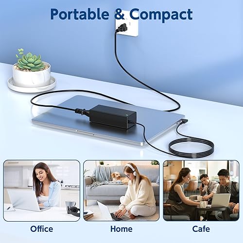 Miniatura 5 de Acer - Cargador de laptop de 65 W para Acer Chromebook 11 13 14 15 R11 R13 CB3 CB5 C740 C720 C738T C731 C738T CB3-532 N15Q8 N15Q9 N16Q1 A13-045N2A