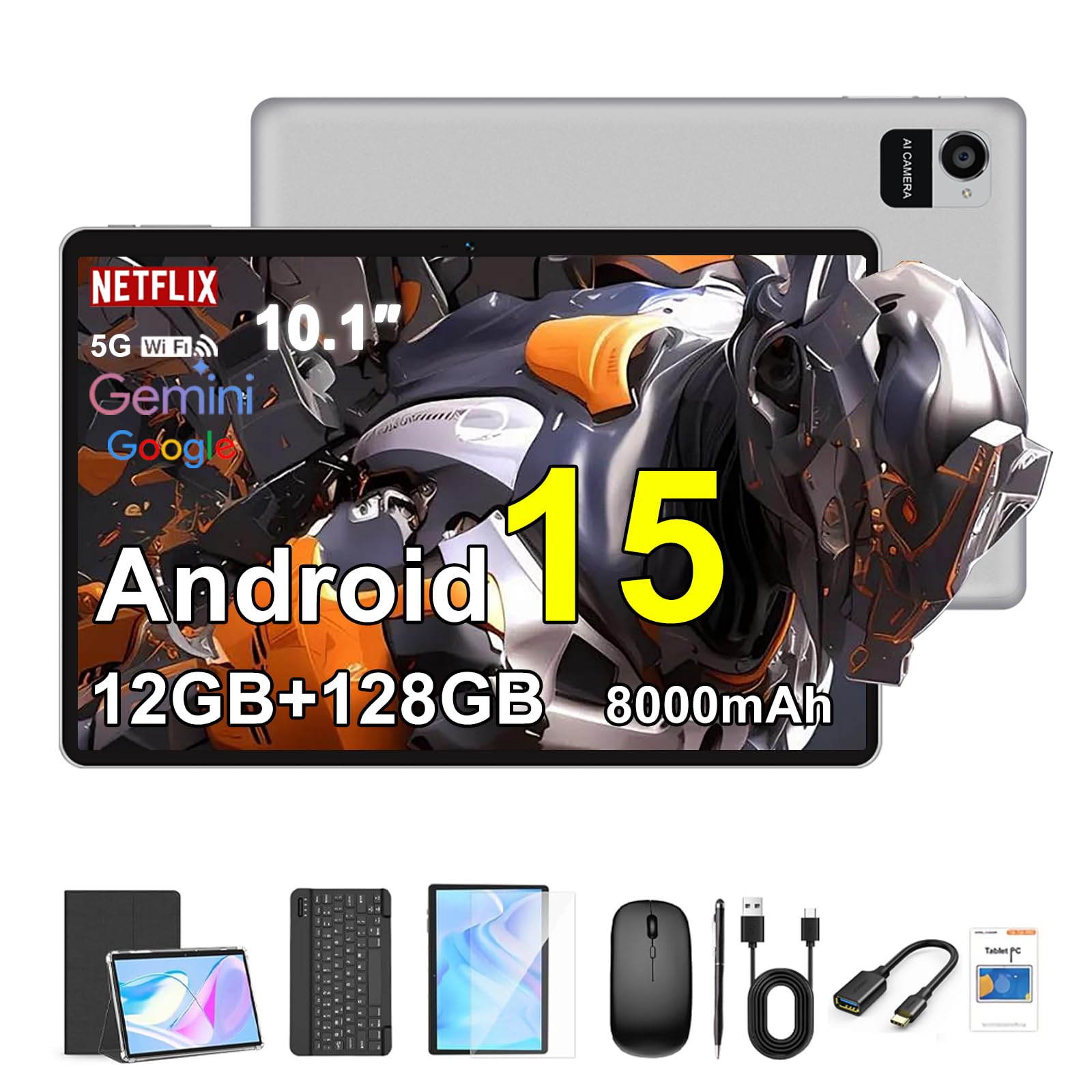 Amazon.com : Crelander 10.1 Inch Android 15 Tablet, 12GB+