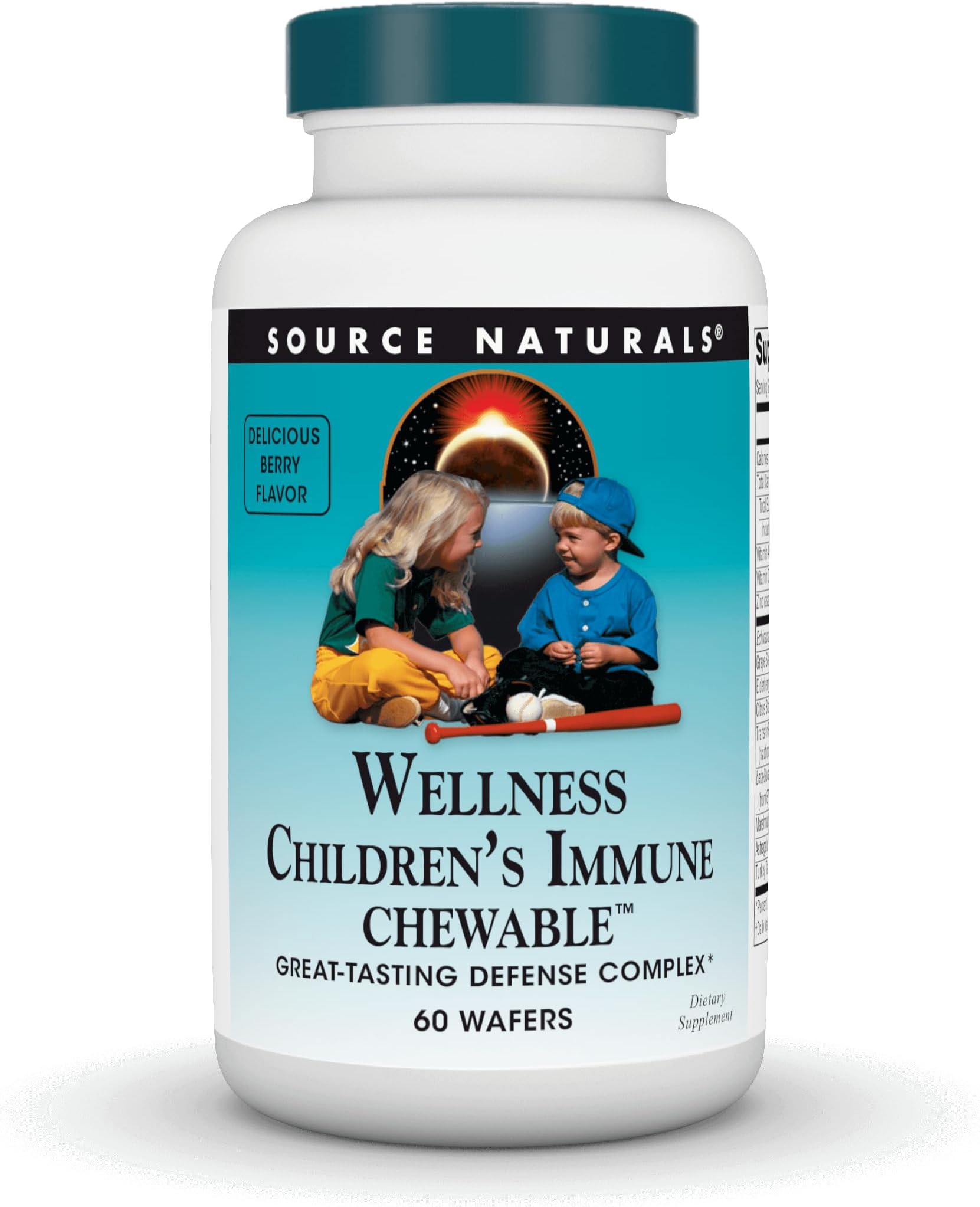 Wellness Children's Immune Chewable, Great-Tasting Defense Complex,  - 60 Wafers