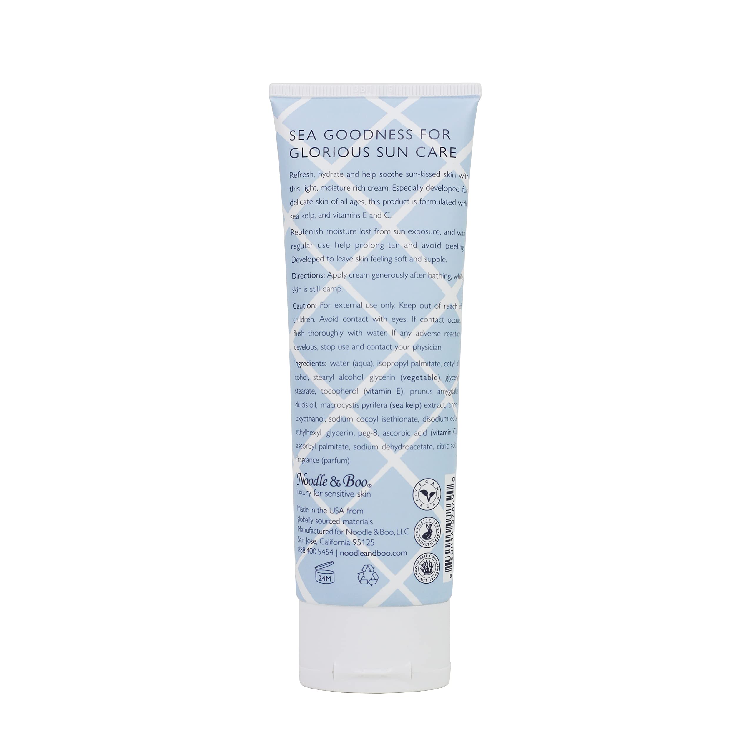 VitaSea After Sun Replenishing Cream for Face and Body, Refresh, Hydrate & Soothe Heat Exposed Skin, Fast-Absorbing Vegan After Sun Care, Formulated with Sea Kelp, Vitamin E & C, 4 Fl Oz