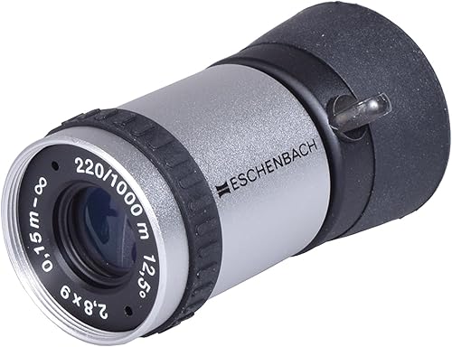 ESCHENBACH 1673-1 Kepler System Monocular 2.8x Distance Magnification 3.4x Close Magnification 0.3 inch (9 mm) Diameter