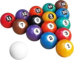 KLOPF, Jogo De Bolas De Sinuca Nacional - 54mm - Cód. 54.07