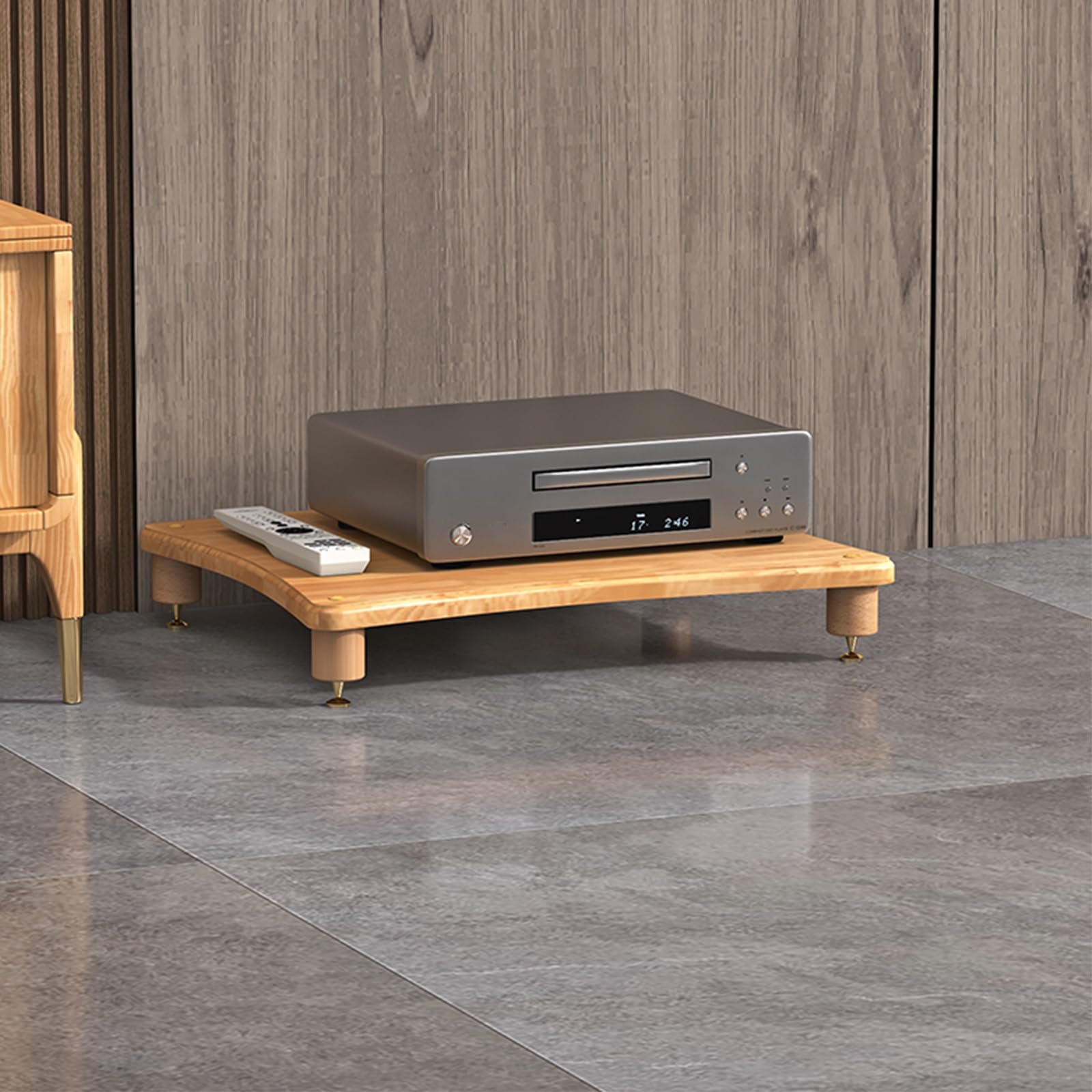 Meuble central en bois pour lecteur CD : fini le désordre de vos disques AV