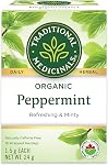 Traditional Medicinals - Thé aux herbes biologique à la menthe poivrée (Paquet de 1) - 16 sachets de thé au total