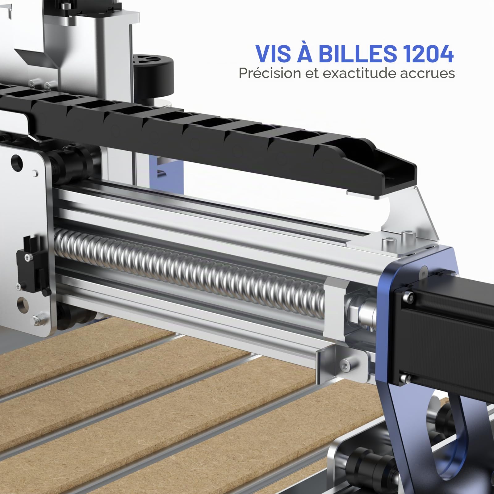 Genmitsu SainSmart Fraiseuse CNC mise à niveau avec moteur à boucle fermée et vis à billes PROVerXL 4030 V2, machine de gravure à 3 axes pour bois, métal, acrylique, PCB, MDF, 400 x 300 x 110mm