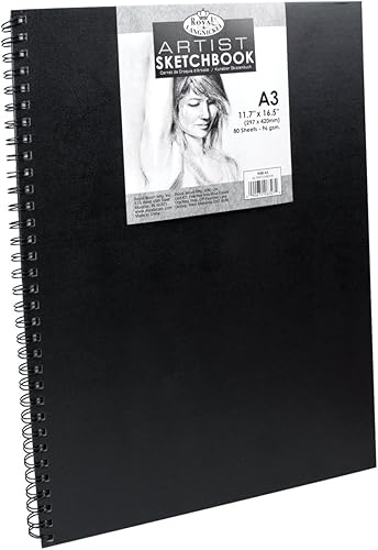 Cuaderno de bocetos de tapa dura espiral 11.6 "X16.5" -