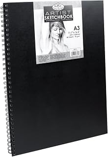 Royal & Langnickel A3 Hardback Sketch Book, Black