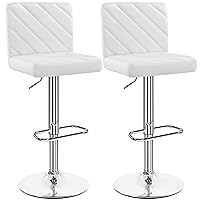 Yaheetech Set 2 Sgabelli Bar Alti Cucina Moderni Design Altezza Regolabile in Similpelle