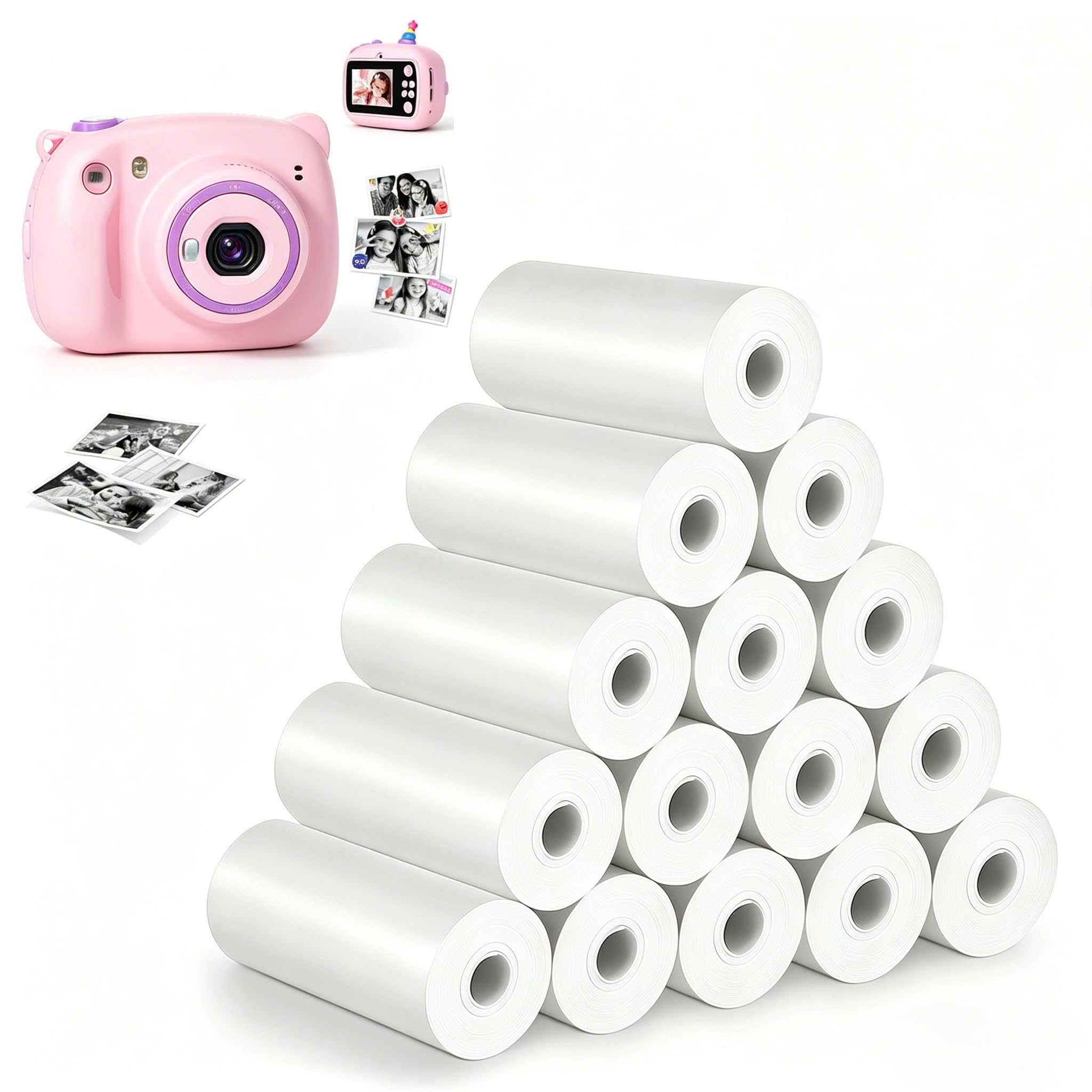 15 Roll Kids Camera Paper Roll, 57mm*30mm, BPA Free