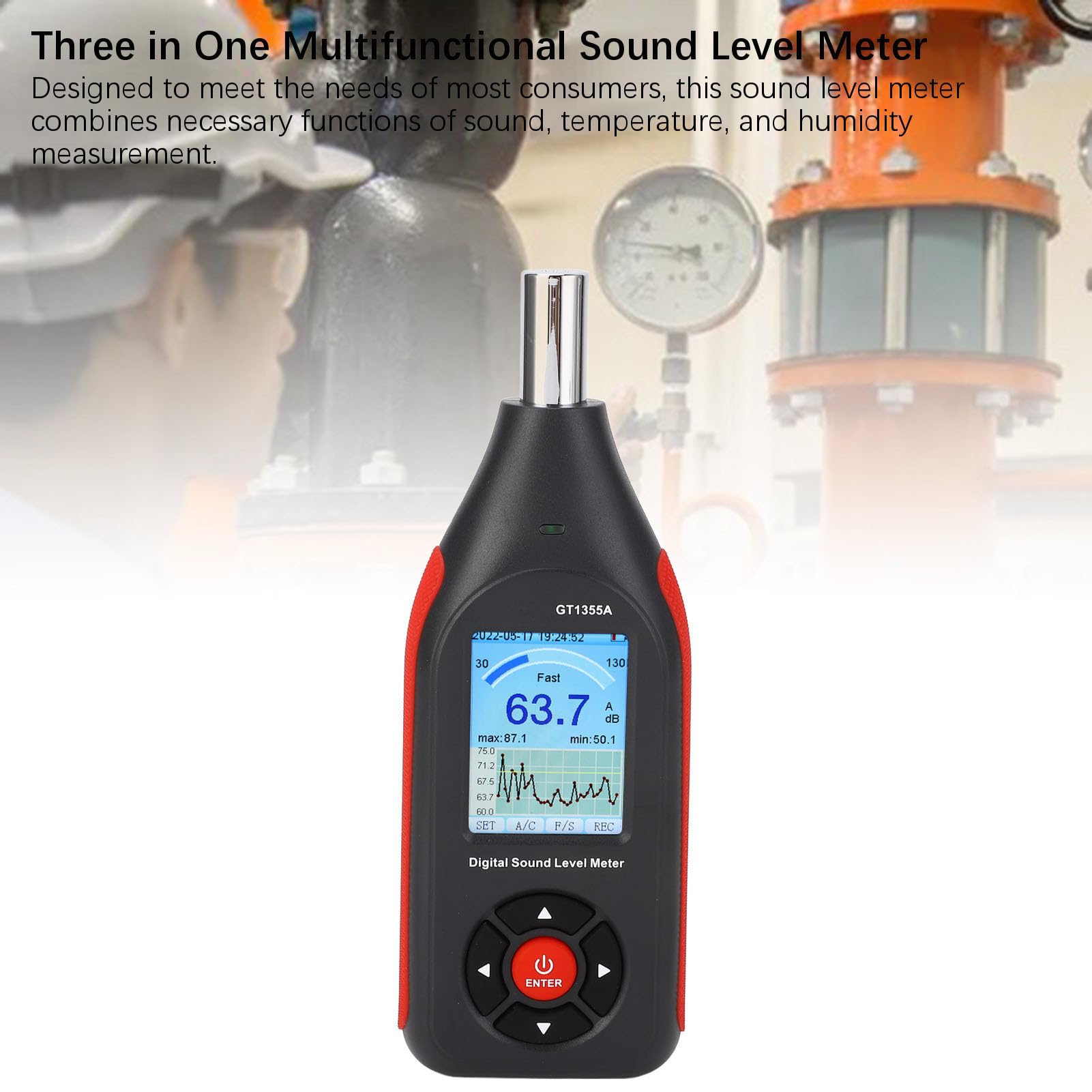 Digitale Geluidsmeter Decibel met Statief Mount Back-Light Digitale Geluidsmeter Decibel met Statief Mount Back-Light