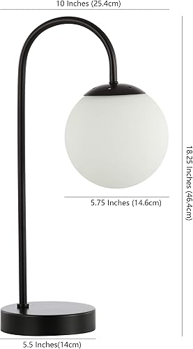Miniatura 4 de JONATHAN Y JYL6010A Arco - Lámpara de mesa LED minimalista de hierro y vidrio de 18.25 pulgadas, lámpara de mesa LED de mediados de siglo,