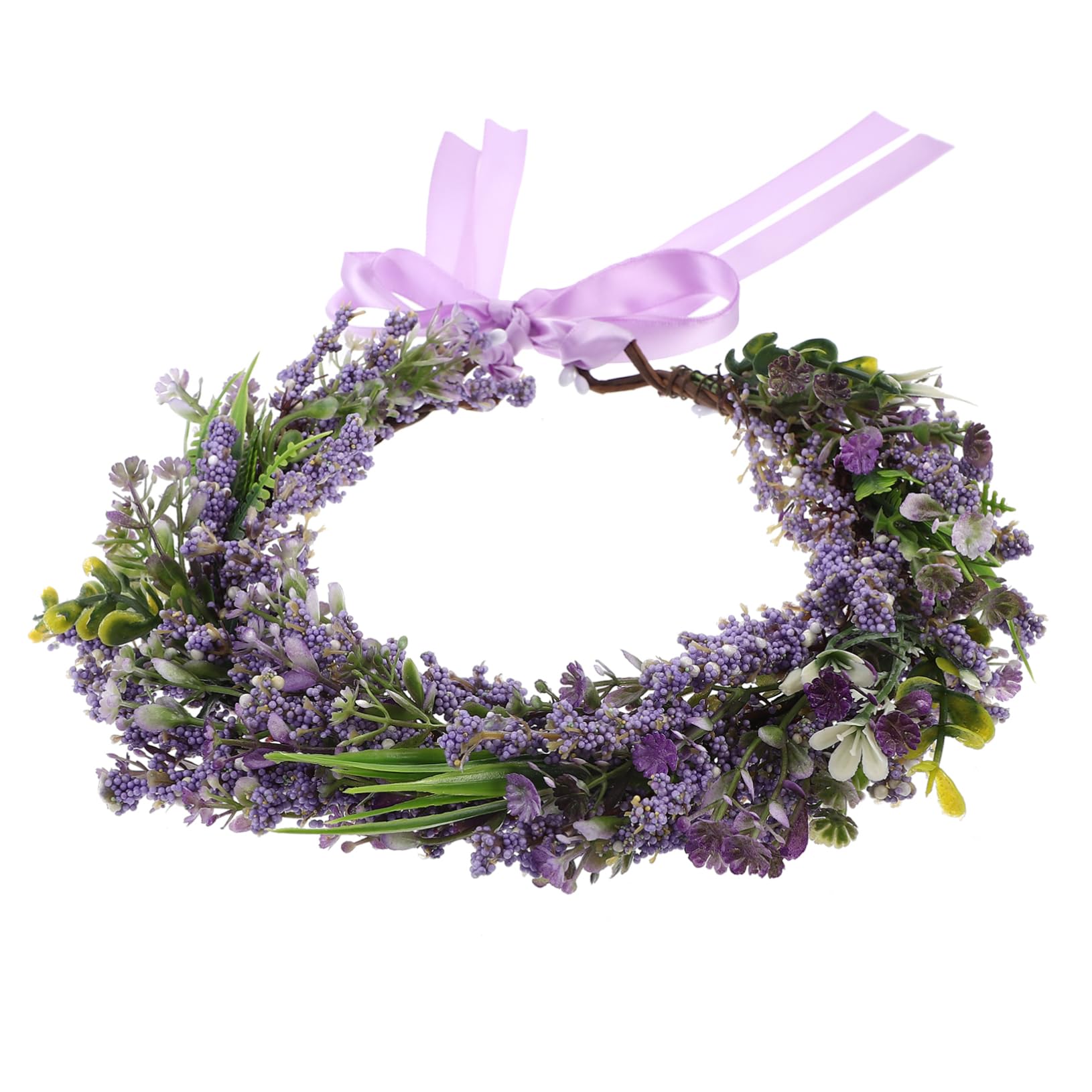 Housoutil 3piezas Guirnalda De Artificial Cabello Diadema Floral Mano Accesorio Para Bodas y Para Celebraciones y Vacaciones