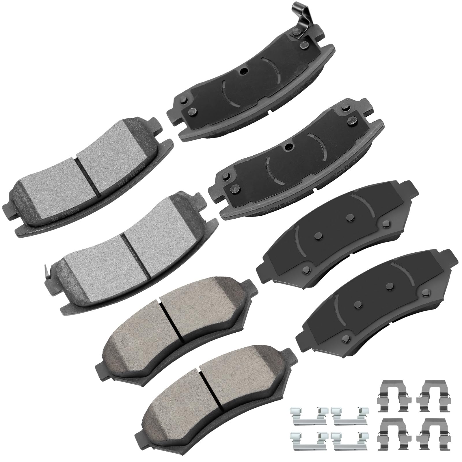 cciyu D698 D699 Front Rear Ceramic Brake Pads Kits 8pcs fit For Buick Century,Regal,For Chevy Impala,Monte Carlo,Venture,For Oldsmobile Intrigue,Silhouette,For Pontiac Grand Prix,Montana