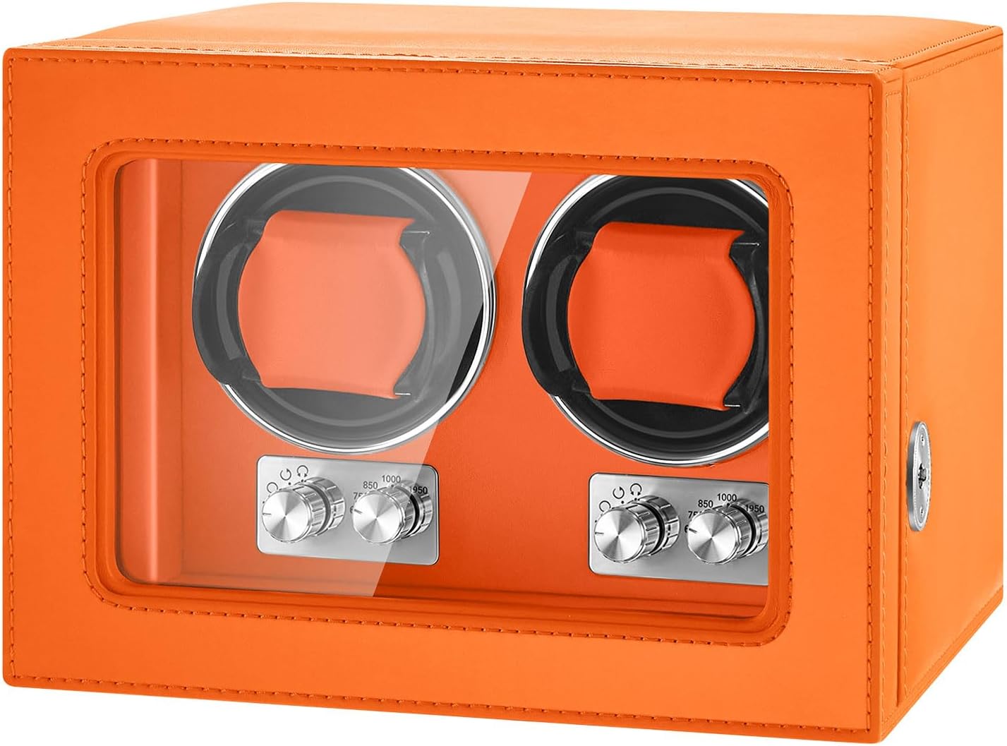 Watch Winder 2/4/8 for Automatic Watches,Watch Winder Box with Quiet Motor,Offers a Variety of Rotation Directions and Rotation Settings,Built-in LED Lights