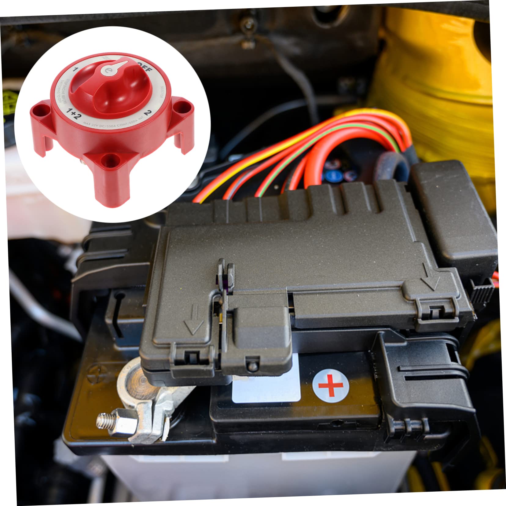 Gatuida 600a Battery Cut-off Switch for Rv Atv Car Marine Boat Camper Safety Disconnect Power Cut off Battery Power