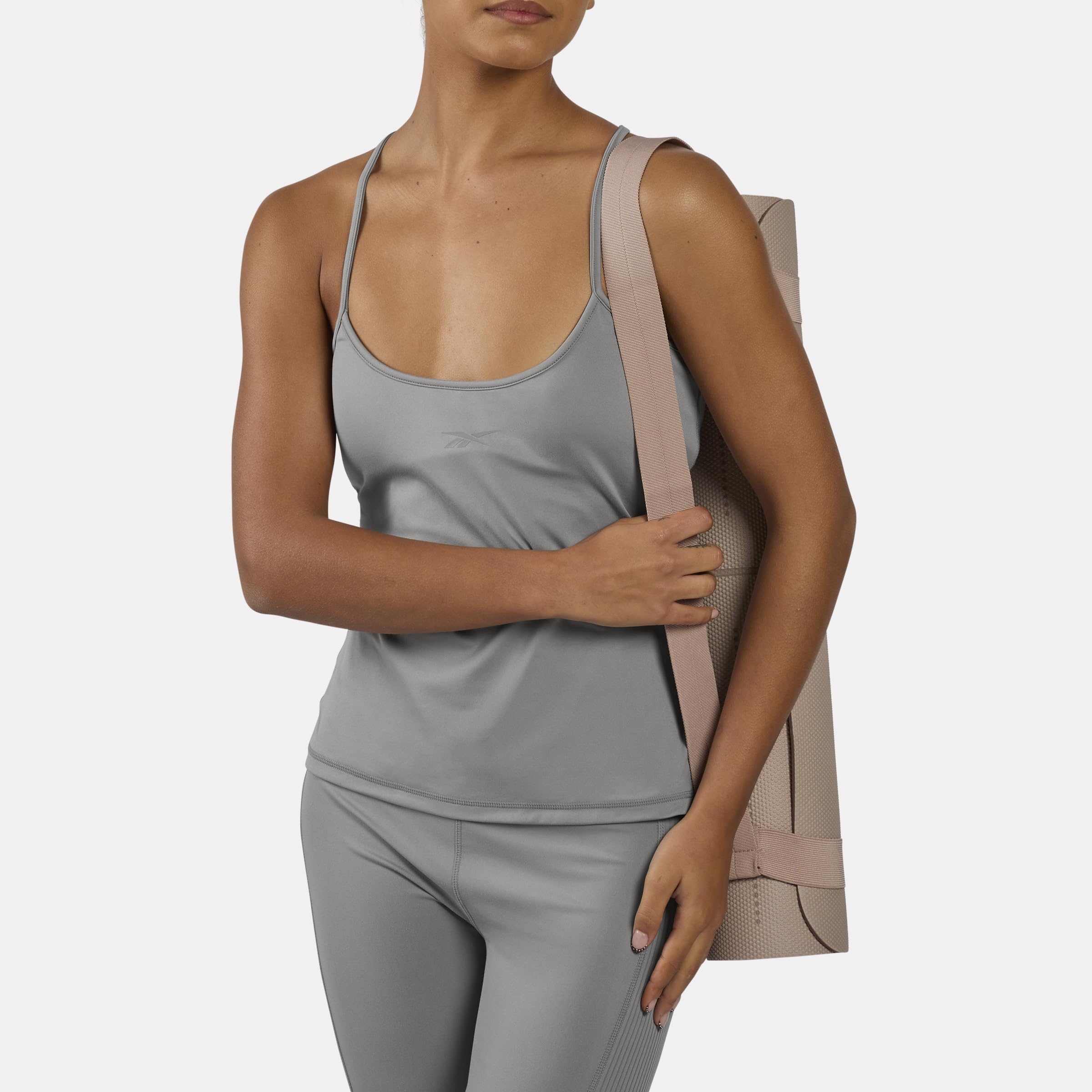 Reebok Lux Peached Strappy Tank Gray