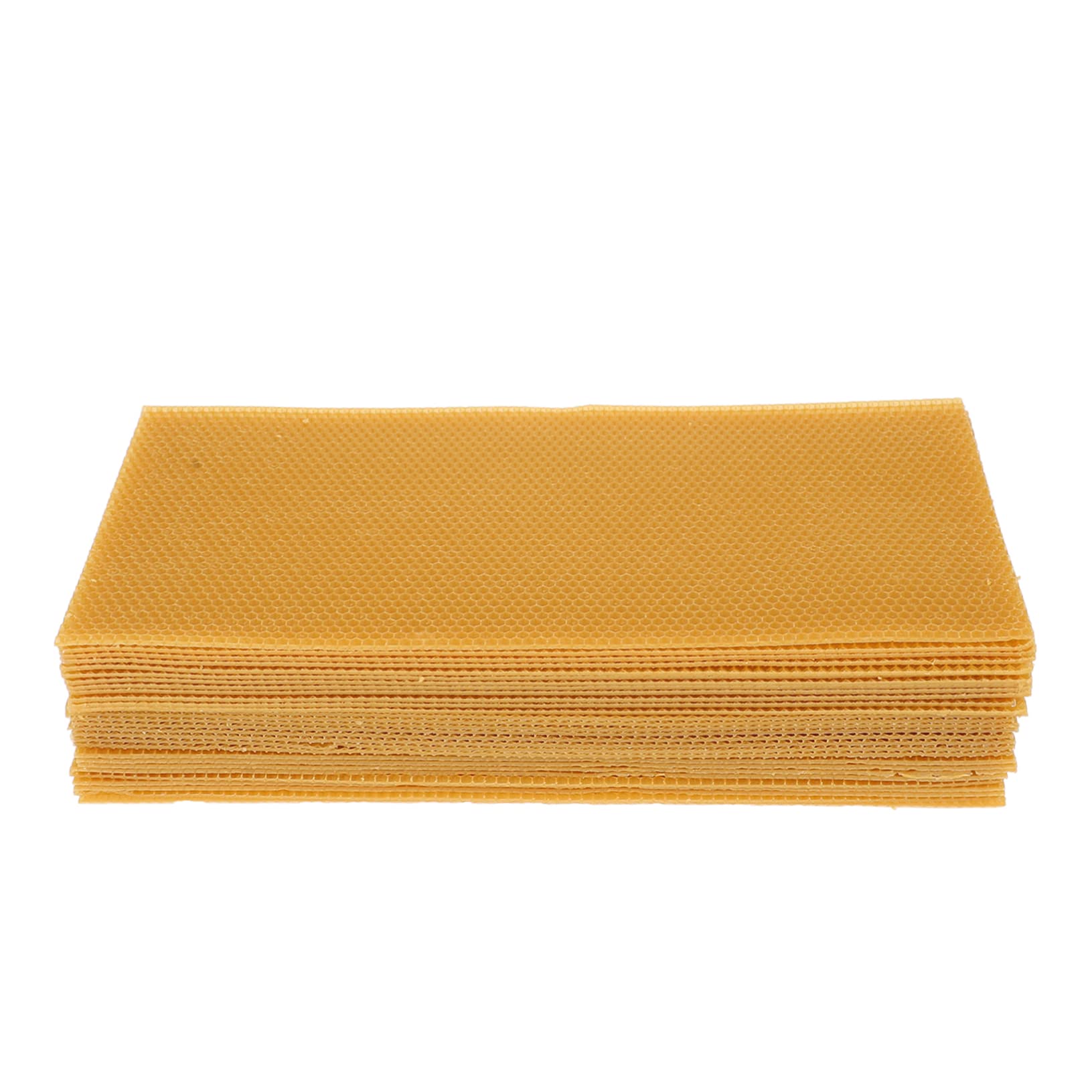 Láminas de Cera para Colmena 30 Piezas de Cera de Abeja | Color Amarillo, Forma Simple, para Panal y Base de Colmena, Accesorios para Cría y Refugio