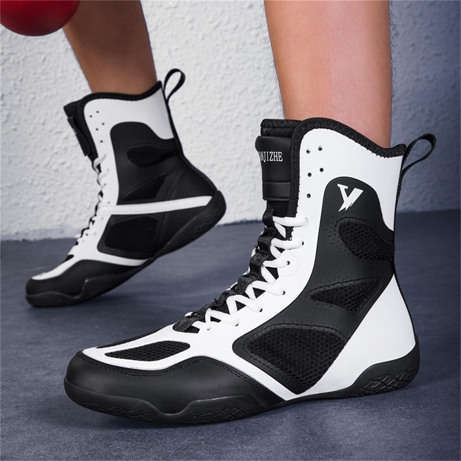 Zapatillas Boxeo Hombre Botas Ligeras para Lucha Libre Fitness