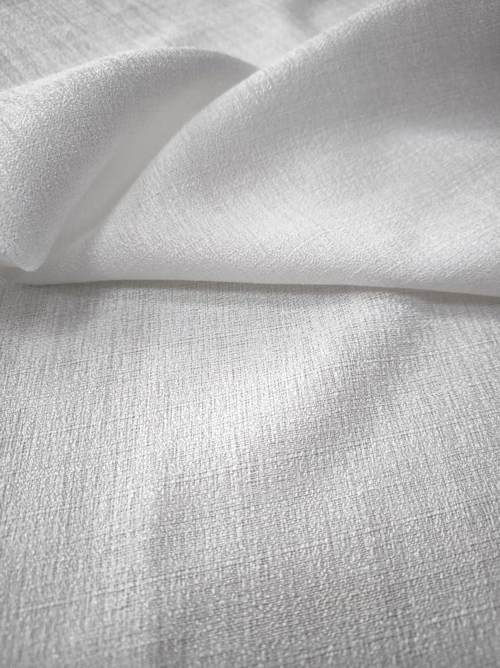 CATTANI TESSUTI Tende Coprenti per Finestre e porta – Bianco Naturale – Set 2 - Tessuto Luminoso per Privacy – Larghezza 45/60/90 cm – Altezza Personalizzabile – Modello Cinzia 45x135 cm