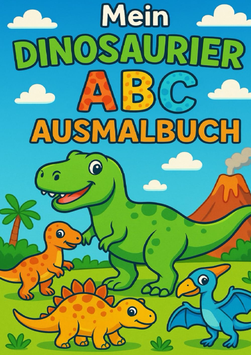Mein Dinosaurier ABC Ausmalbuch