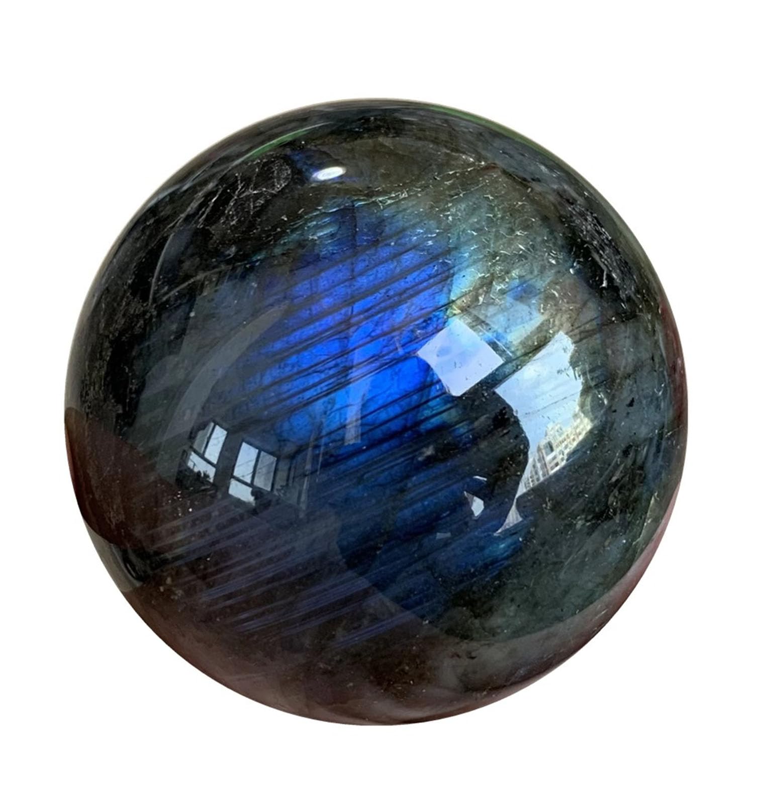 JFGCTYHXY Crystal balls, Quartz Crystal Sphere Power Stone Ball for Healing, Meditation, Scrying, Feng Shui, Hand-Made,9~10cm(3.5~4cm)