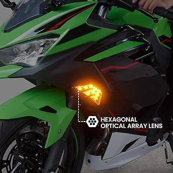 Amazon.com: LUXEMOTO LED Turn Signal Headlight for Ninja 400