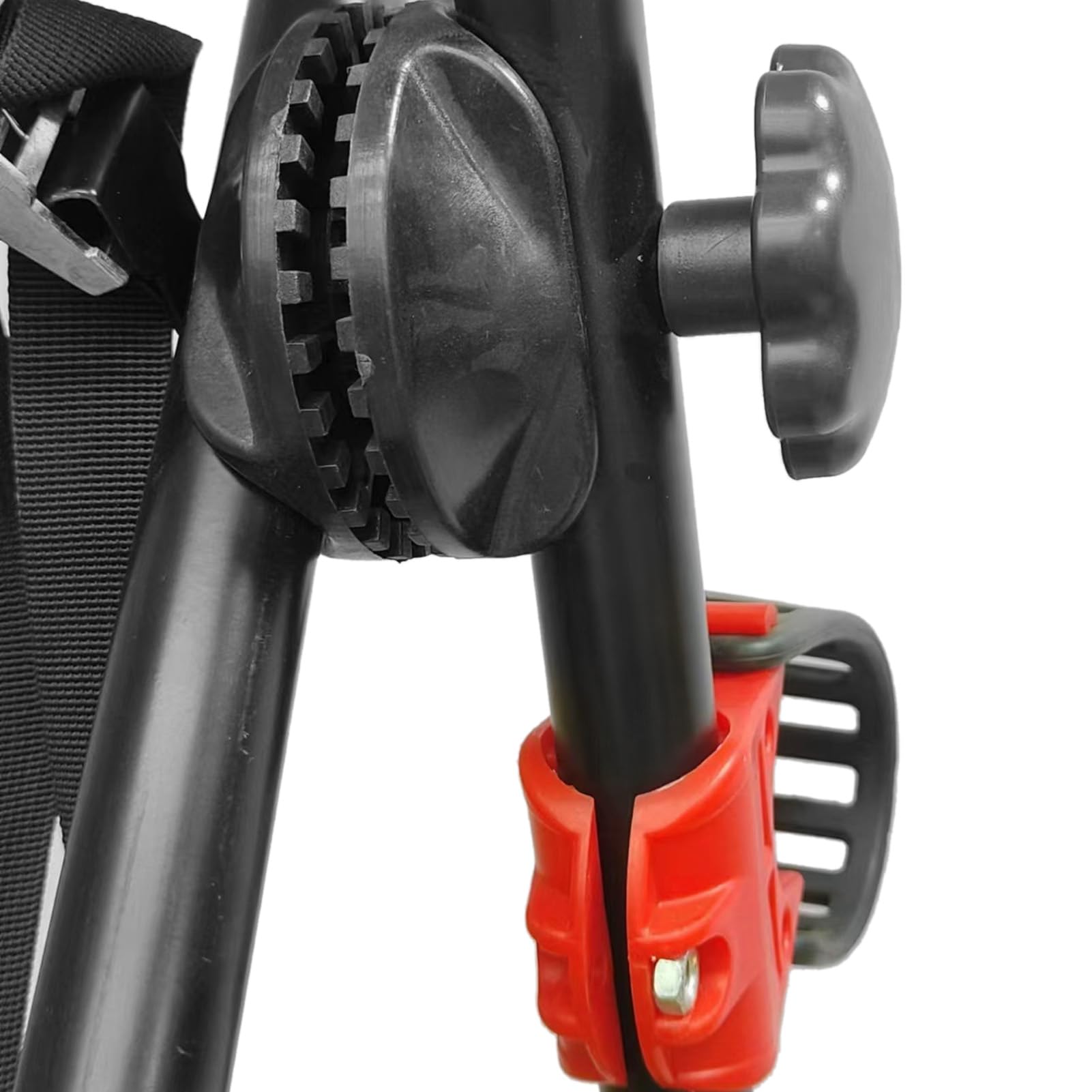 Irfora Soporte de Suspensión para Bicicleta de Coche, Resistente Soporte Trasero para Bicicleta con Hebillas Apriete, Correas Estables Fanáticos Bicicletas Montaña, Caucho Nailon Hierro 161.6 Oz