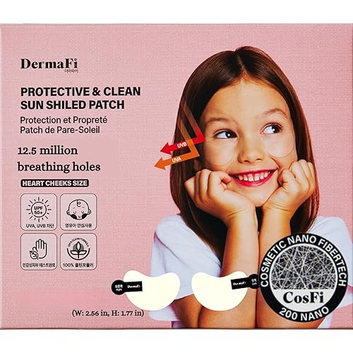 DermaFi Parche protector y limpio para protección contra rayos UV, parche transpirable y transparente (0.0002 pulgadas de nano-grosor), 1 par, 5