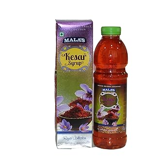 Mala's Kesar Syrup, 750 Millilitre, Liquid, Vegetarian - image, photos