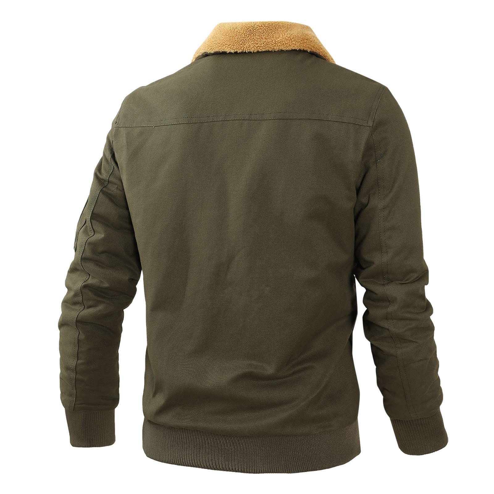 Generisch Sweatshirt Jacke - Wintermode für Herren, einfarbig, Fleece, mit Reißverschluss