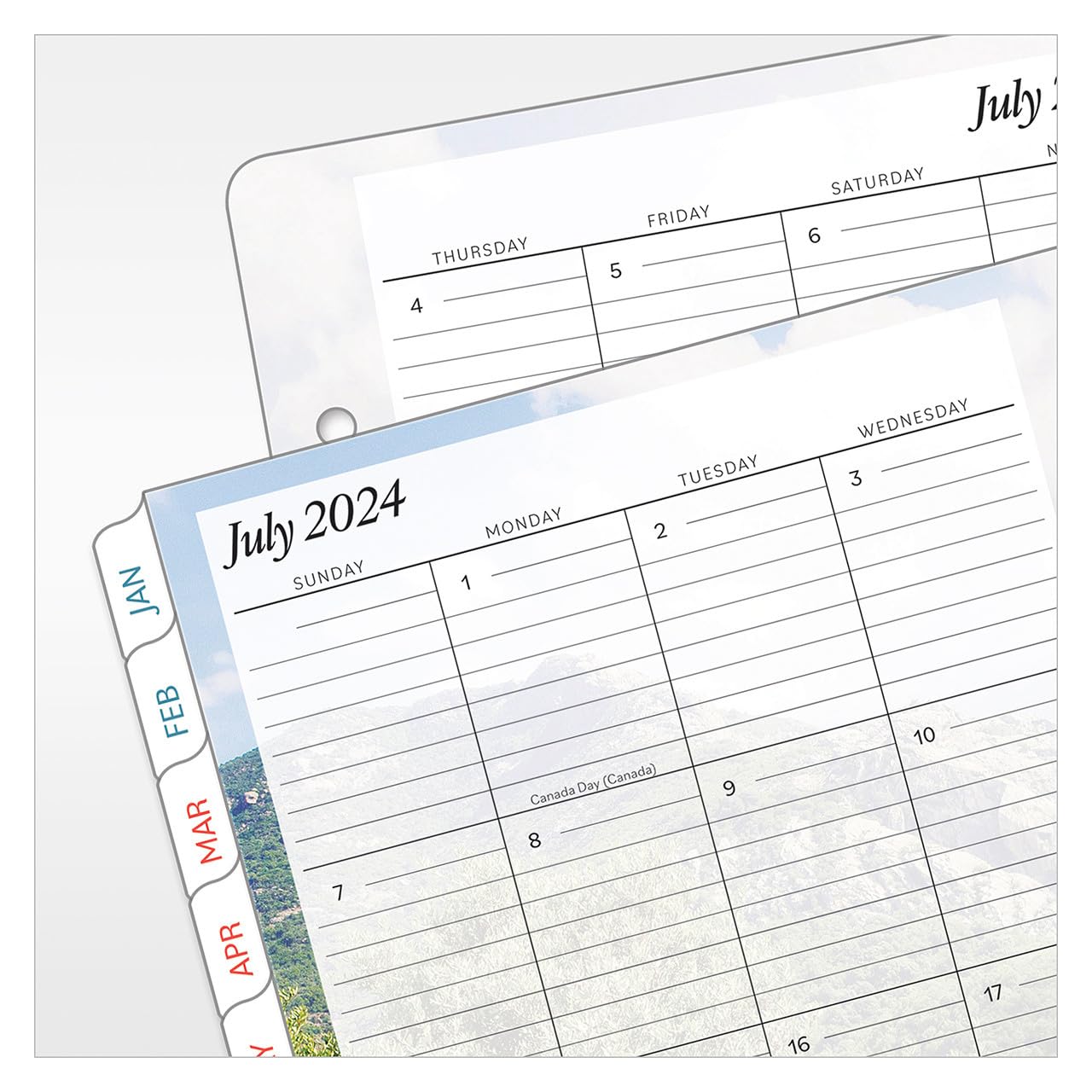 FranklinCovey - Seasons Two Page Per Day Ring-Bound Planner (Classic, Jul 2024 - Jun 2025)