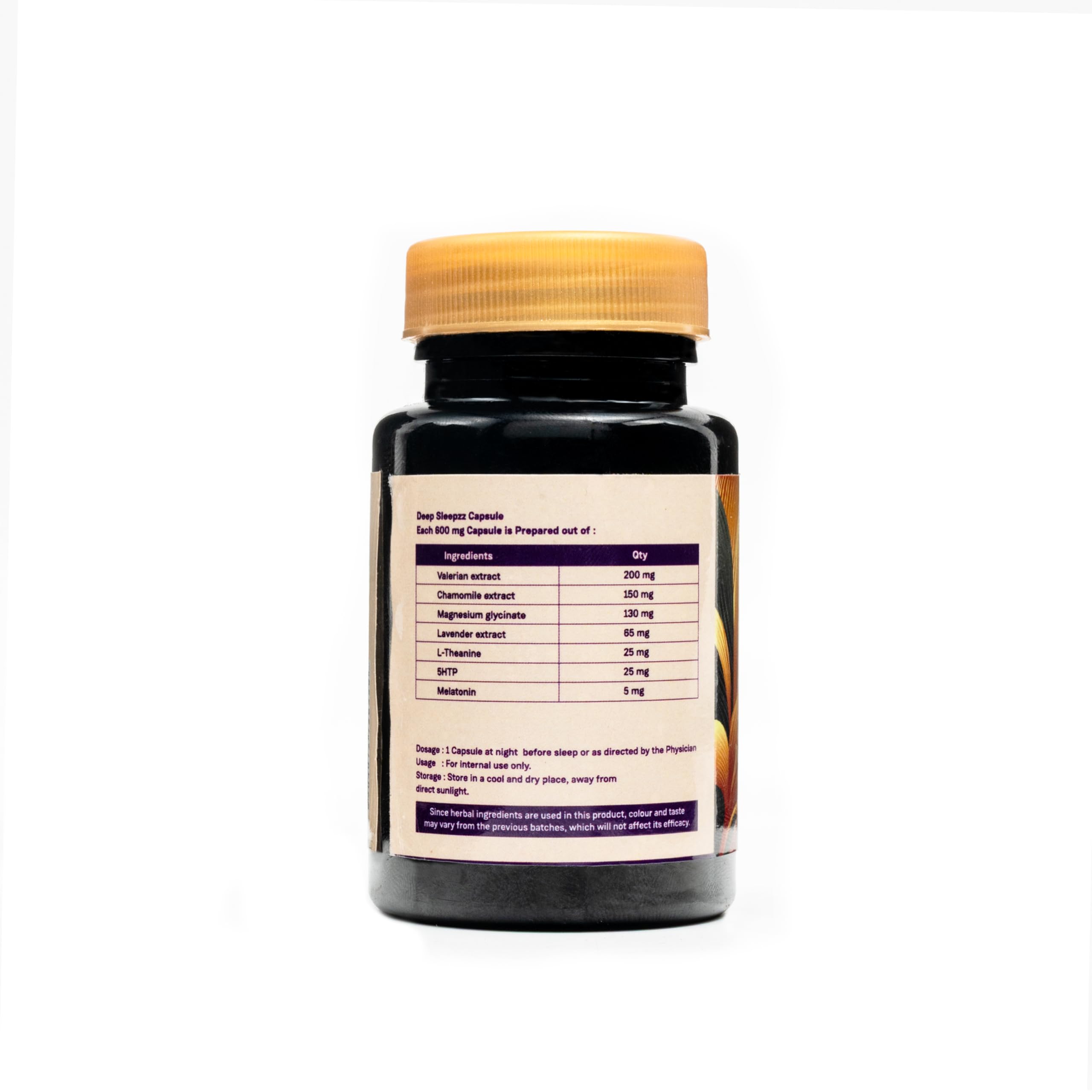 Sitaram Ayurveda Deep Sleepzz Capsules | Sleep & Mind Relaxation Support | With Valerian Root | 50 Nos. — Amazon image 3