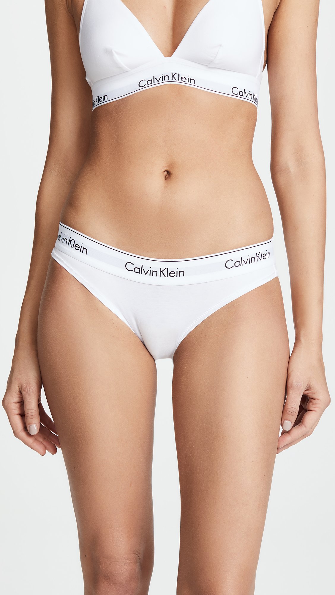 Calvin Klein Women's Modern Cotton Stretch Bikini Panty: White X-Small