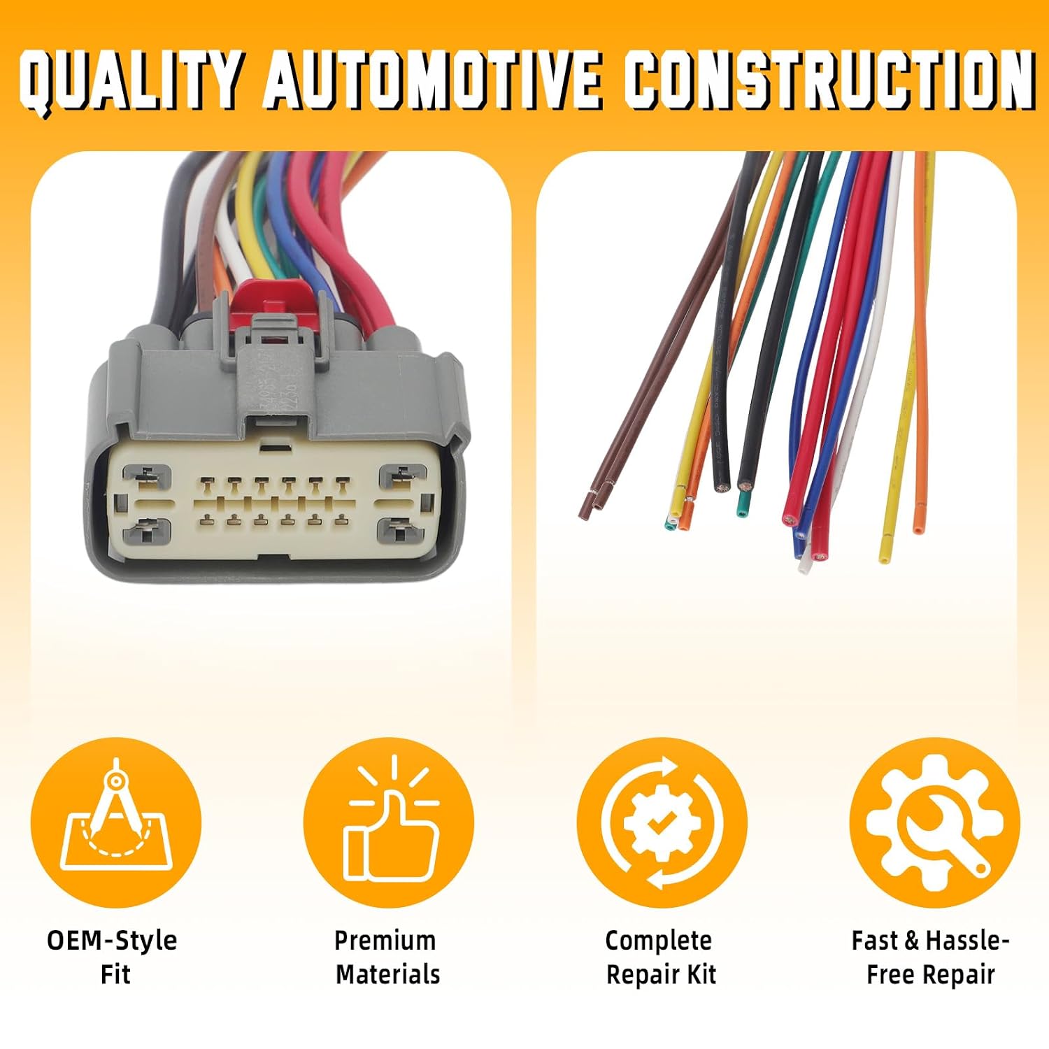 Trailer Brake Module Wiring Pigtail for Select Chevy GMC Cadillac