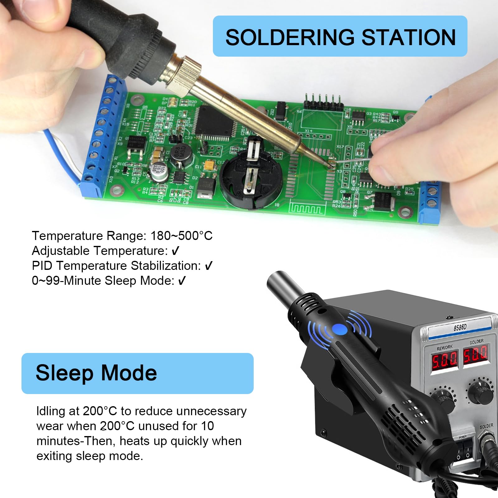 YIHUA 8786D Lötkolben Heißluft Löten Station DIY Digitale Rework Station Telefon Reparatur Bga.jpg Q90.jpg