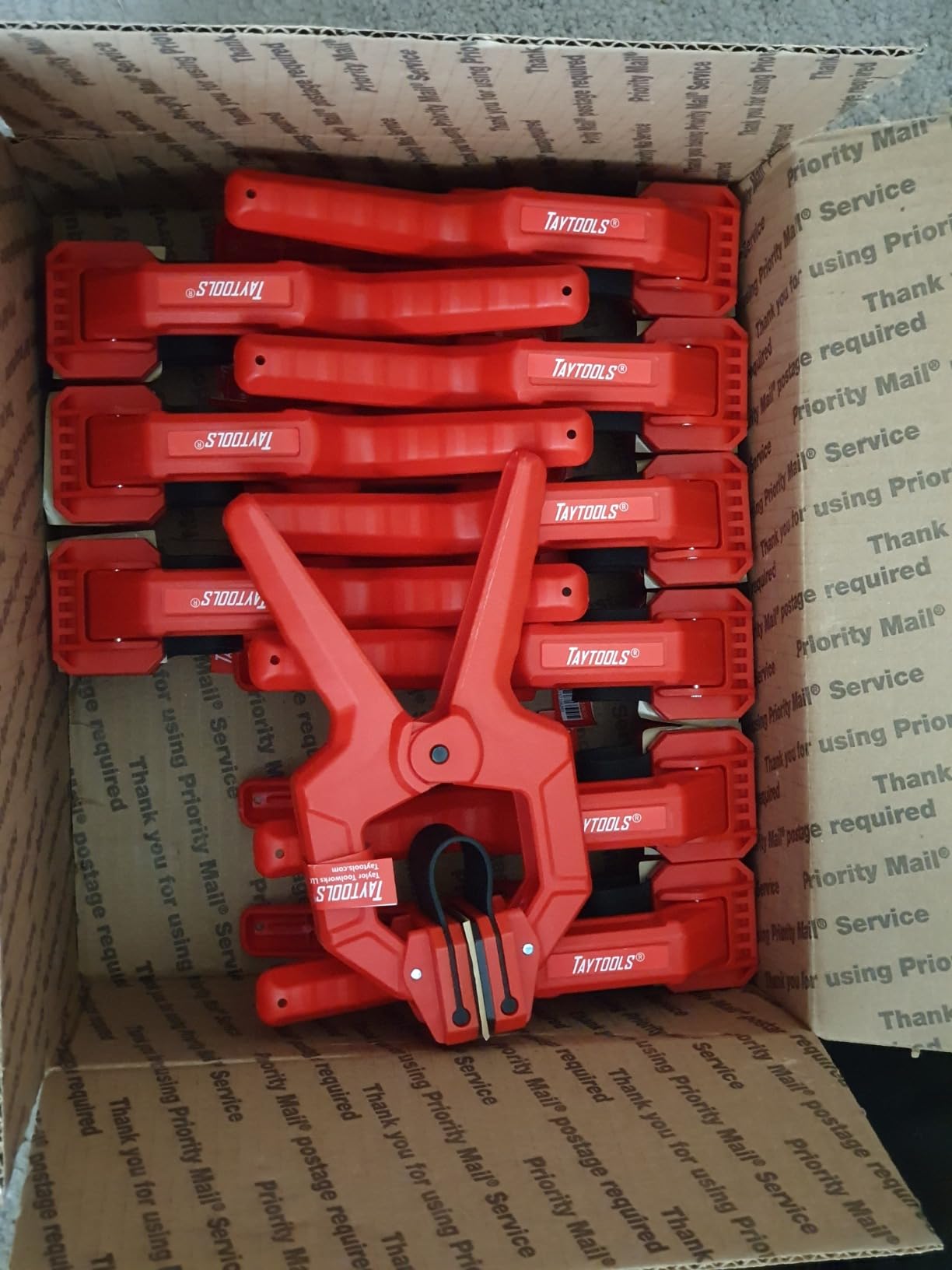 Taytools 10 Pack Large Spring Molding Edge Band Clamps Overall Size 8