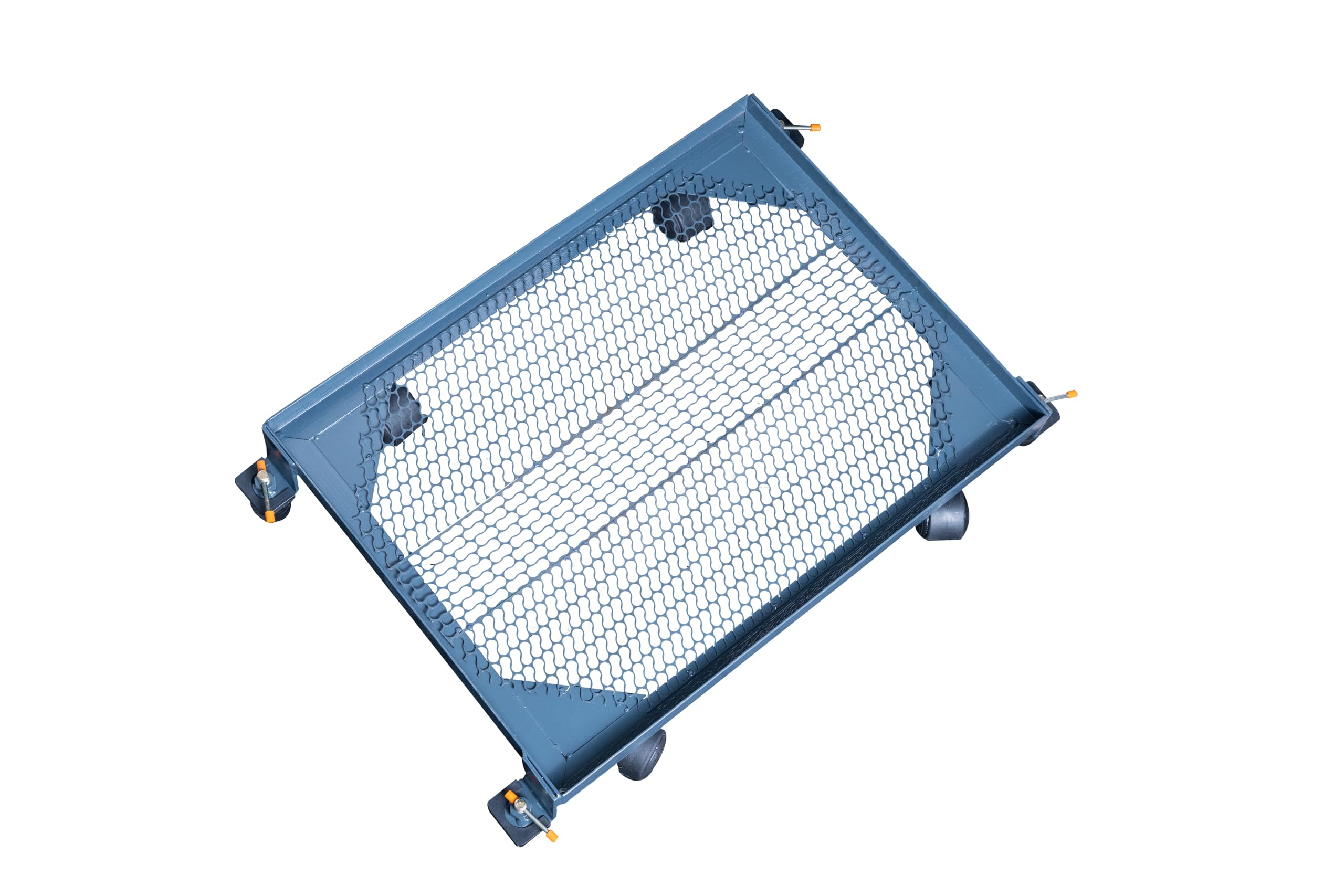 BASE-D, Front Load(18 * 24-Grey) Angle(Iron) Stand Suitable for LG (6.0,6.5 Kg & 7 Kg) W/Ms' -Rat Mesh,Plastic Wheels & Legs– Size 46 * 61 Cms, Model:Base Dura.