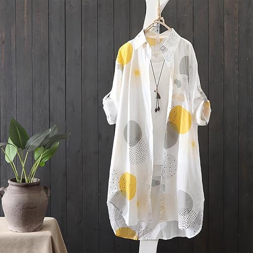 Miniatura 2 de Long Sleeve Shirts for Women Spring Summer Dressy Casual Button Down Plus Size Tops Office Work Blouses