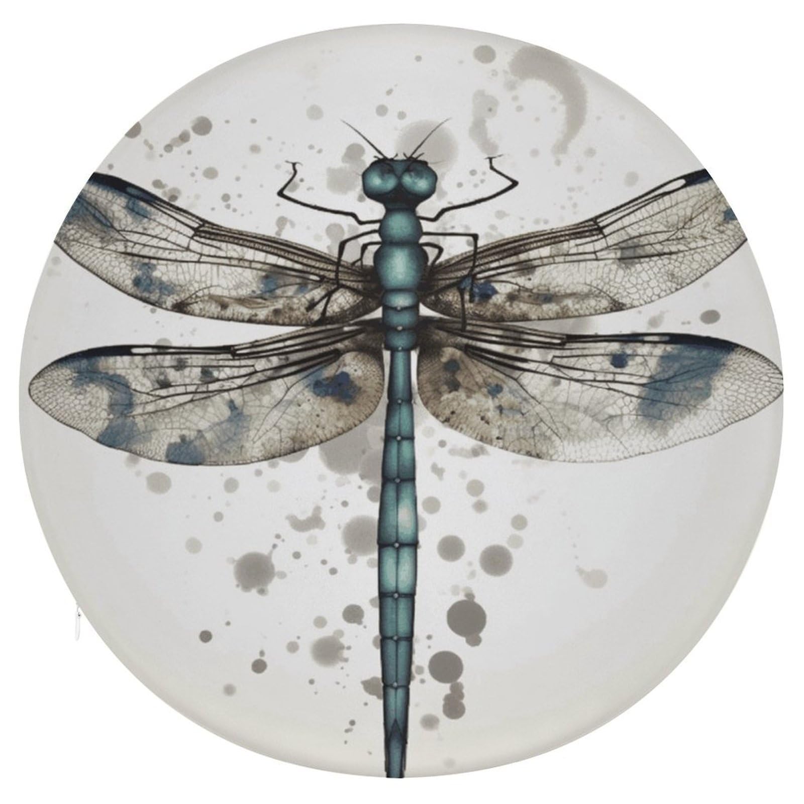 Wsoihfec Style Modern Dragonfly Seat Cushion Round Chair Pad