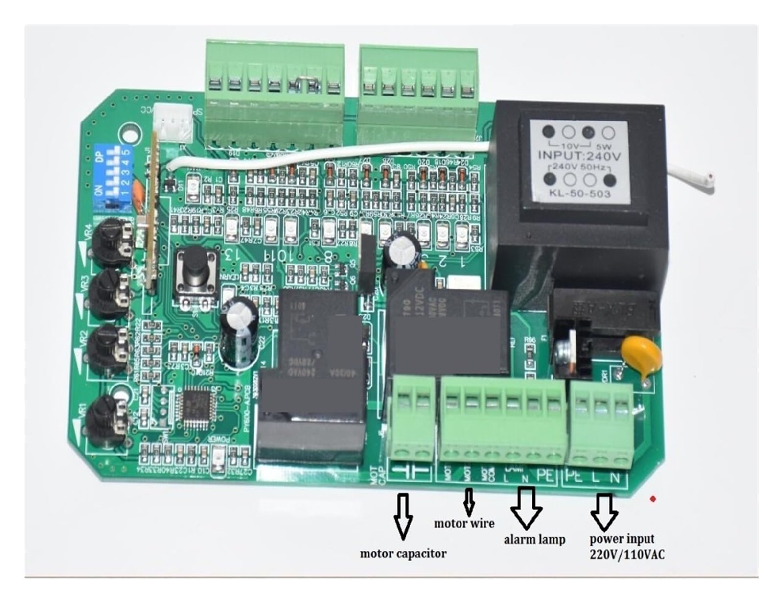 Operadores de portones eléctricos Placa de tarjeta electrónica de placa de circuito de controlador PCB de unidad de Control de Motor de abridor de puerta corrediza de uso amplio para casas particulare