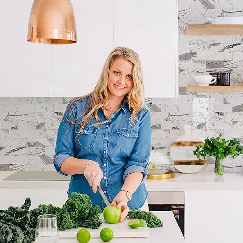 Vista 72 de STICKGOO 10 hojas de azulejos de metro para despegar y pegar, azulejos de pared para salpicaduras de cocina, azulejos de pared de PVC para Pizarra