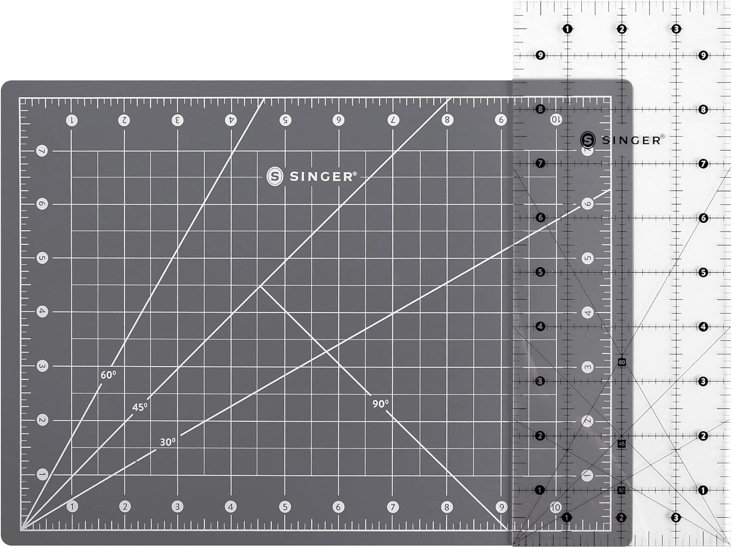 SINGER Learn to Quilt Sewing Kit for Beginners and Adults with Rotary Cutter, Cutting Mat, Acrylic Ruler, and More